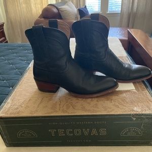 Tecovas women boots The Penny Black size 8